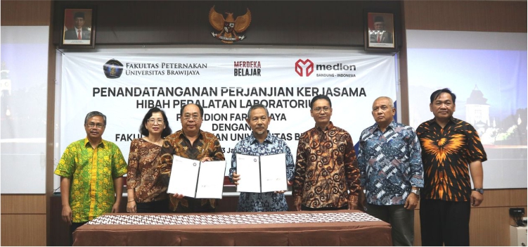 Medion Grants Laboratory Equipment to Brawijaya University